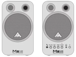 behringer High-Performance Active 16-Watt Personal Monitor System MS16 Manual Image