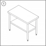 DURASTEEL Work Table Manual Thumb