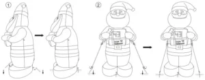 gov Low Voltage 1.8 Metre Inflatable Santa Countdown Manual Image