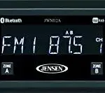 JENSEN Slimline AM FM Bluetooth JWM12A Manual Image