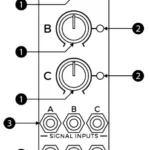joranalogue 3+1 Channel Voltage Controlled Audio Mixer MIX 3 Manual Thumb