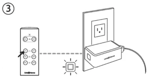Link2Home Wireless Remote COntrol Outlet Indoor 2+5 EM-1001 Manual Image