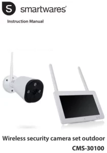 smartware Wireless security camera set outdoor CMS-30100 Manual Image