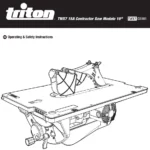 triton 15A Contractor Saw Module 10″ TWX7 Manual Thumb
