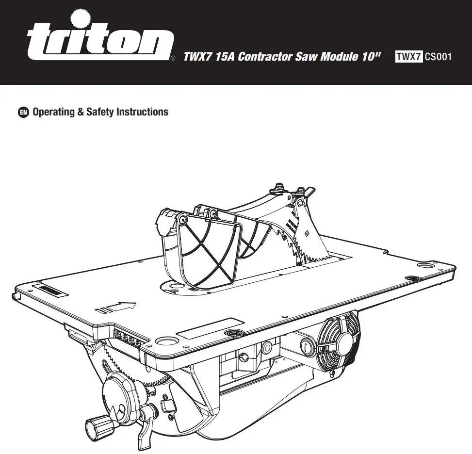 Saw module. Руководство Triton. Врезка Triton twx7cs001. Тритон инструкция tsp14. Универсального стола twx7 купить.