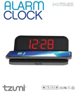 tzumi Alarm Clock with Wireless Charging Manual Image