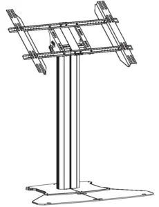 multibrackets M Public Display Stand 110 HD Floor Base Single Manual Image