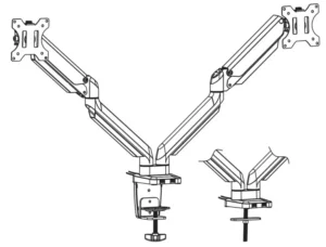 Fellowes Dual Monitor Arm 8042501 Manual Image