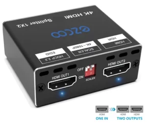 AVSTAR 1×2 HDMI 2.0 Splitter Scaler AV-SP12H2 Manual Image