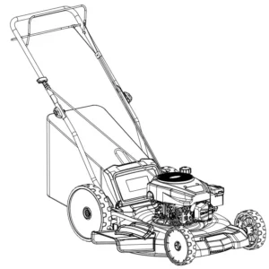 POWERSMART 22″ 3-In-1 Gas Self Propelled Lawn Mower DB2322SR Manual Image
