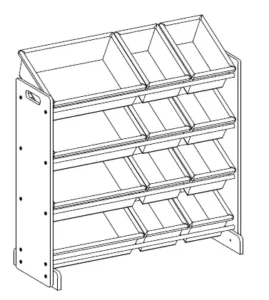 SONGMICS Toy Organiser Playroom Display Stand GKR04-V2 Manual Image