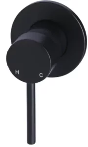 meir Round Matte Wall Mixer Black MW03 Manual Image