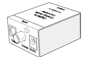 nedis Digital to Analogue Audio Converter ACON2510BK Manual Image